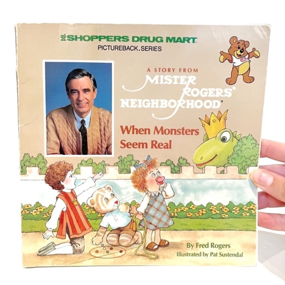 Vintage 1988 Mister Rogers Children's Picture Book When Monsters Seem Real Kids